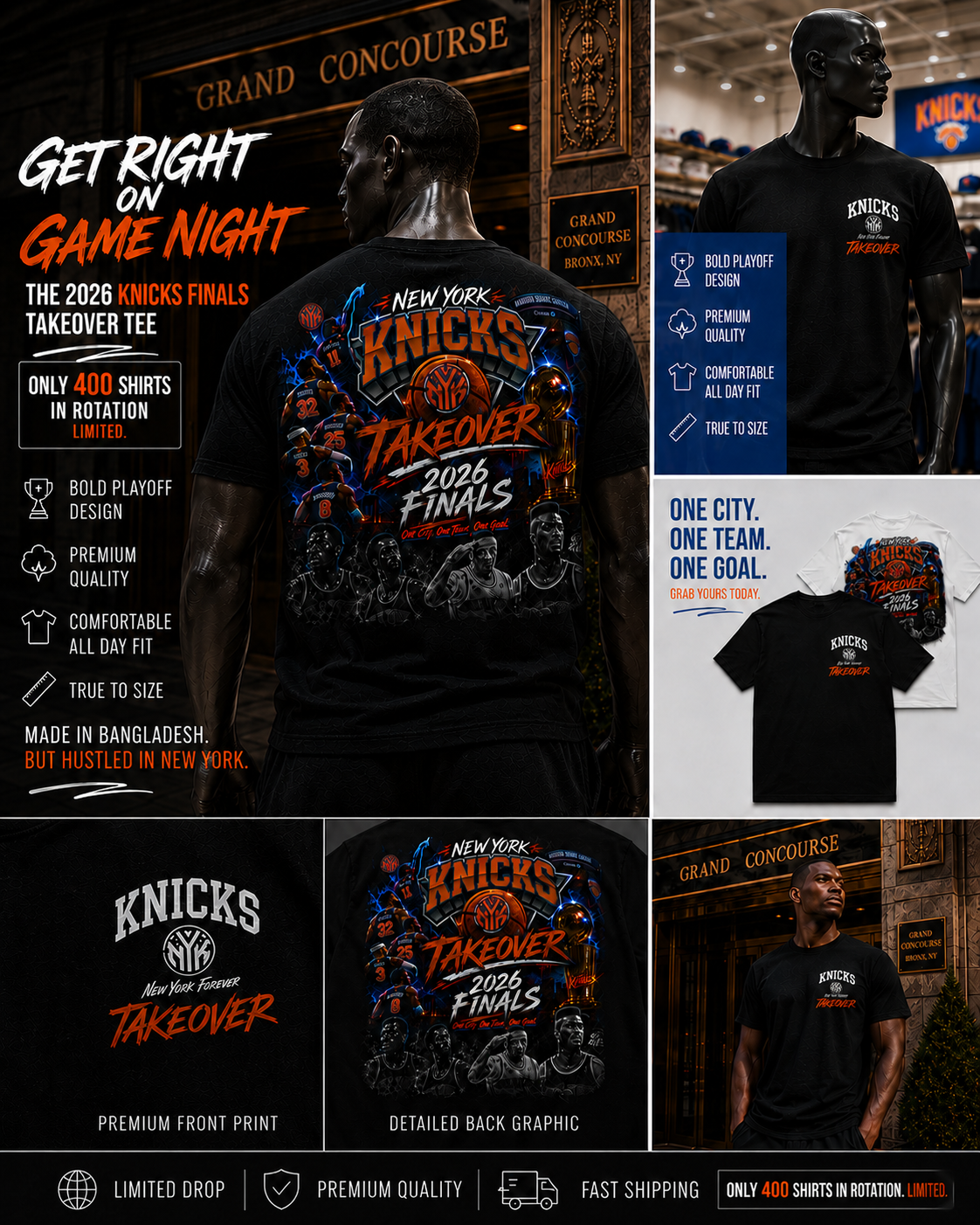 Takeover Tee product collage